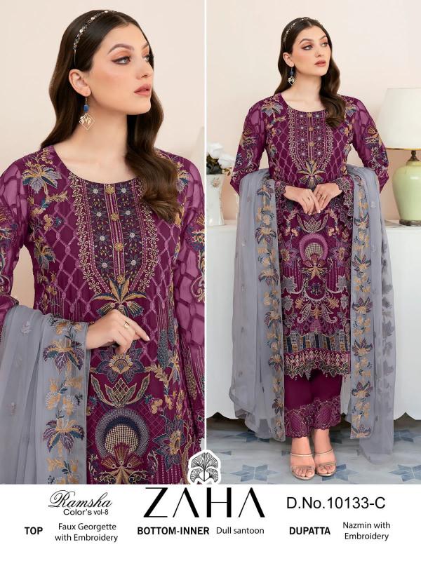 Zaha Ramsha Colors Vol 8 Designer Pakistani Suit Collection